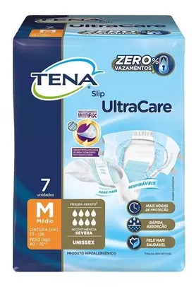 Fralda Geriátrica Tena Slip Ultra M Com 7 Unidades