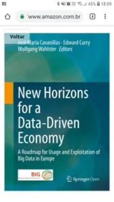 eBook Grátis: New Horizons for a Data-Driven Economy: A Roadmap for Usage and Exploitation of Big Data in Europe (English Edition)