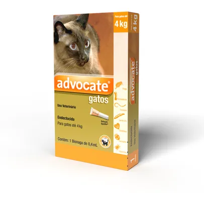 [REC]Antipulgas Elanco Advocate para Gatos até 4 Kg - 0,4 mL