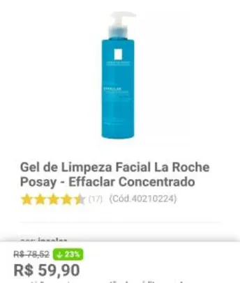 [AME 30% ] Gel de Limpeza Facial La Roche Posay