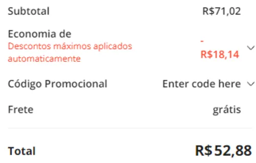 Imagem na descrição da promoção