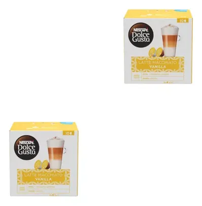 Kit 2 Caixa Cápsula Nescafé Dolce Gusto Latte Macchiato 117g