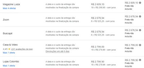 Imagem na descrição da promoção