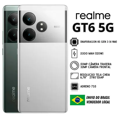 Smartphone Realme GT6 5G 12RAM e 256GB