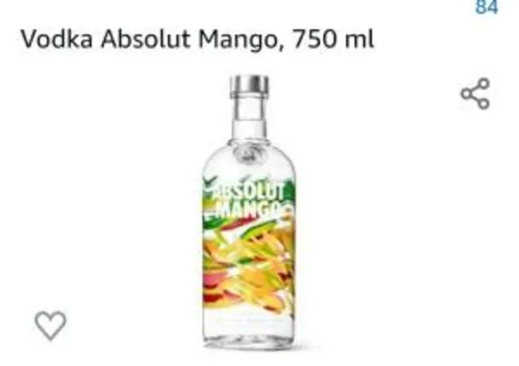 Vodka Absolut Mango 750 ml | R$55