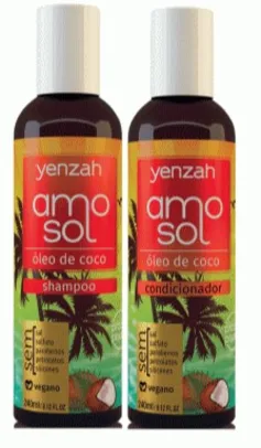 Kit Yenzah Básico Pós-Praia/Piscina Amo Sol com shampoo e condicionador