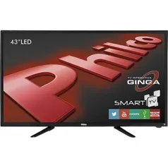 [Shoptime]Smart TV LED 43" Philco PH43N91DSGW Full HD com Conversor Digital 2 HDMI 1 USB Função Closed Caption Sleep timer 60Hz - Shoptime R$1.600,00 em até 10x sem juros