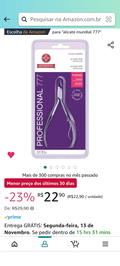 Imagem na descrição da promoção