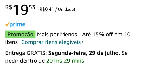 Imagem na descrição da promoção