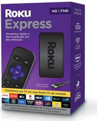 [PRIME] Roku Express - Streaming Player Full HD | R$239
