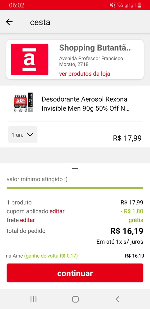 Imagem na descrição da promoção