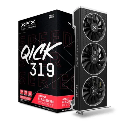 [PRIME NINJA] Placa de Vídeo XFX Speedster QICK319 AMD Radeon RX 6700XT , 16Gbps, 12GB GDDR6,