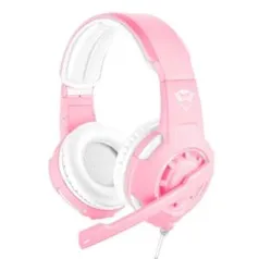 Headset Gamer Trust GXT 310P Radius, Drivers 40mm, Pink - 23203 | R$188