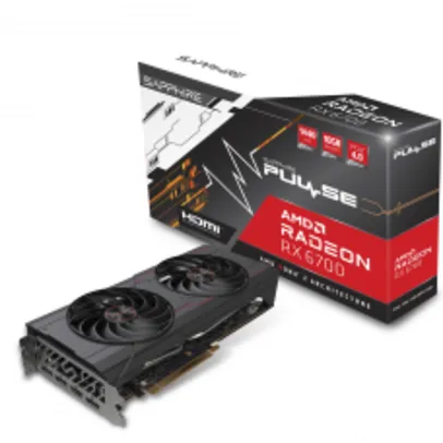 Placa de Video Sapphire AMD Radeon RX 6700 PULSE, 10GB, GDDR6, FSR. Ray Tracing, 11321-02-20G