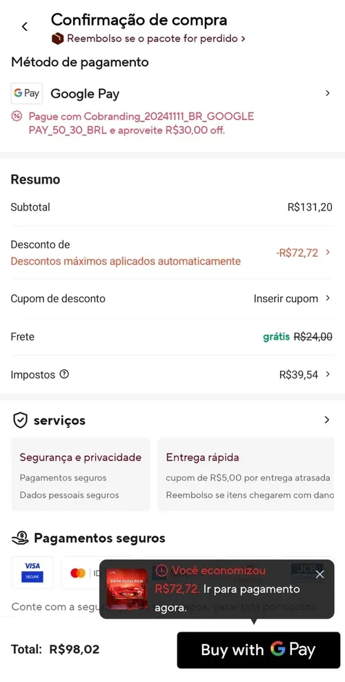 Imagem na descrição da promoção