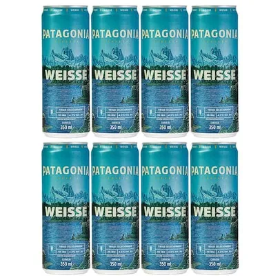 Cerveja Patagonia Weisse Lata Sleek 350ml - 8 Unidades