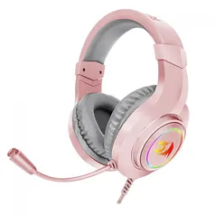 Headset Gamer Redragon Hylas, 3.5mm + USB, Múltiplas Plataformas, RGB, Pink, H260-P