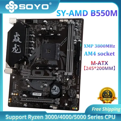 Placa mãe AMD SOYO B550M