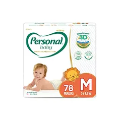 [Min 2 unidades/ Rec] Fralda Baby Premium Protection Média,78Pads, Personal