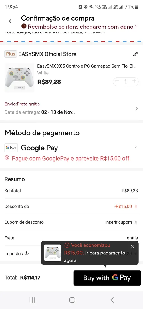 Imagem na descrição da promoção