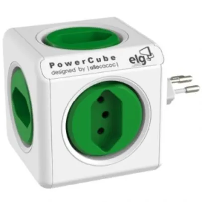 Saindo por R$ 54: Adaptador Multiplo PowerCube ELG com 5 Tomadas - Bivolt - PWC-R5 por R$ 54 | Pelando