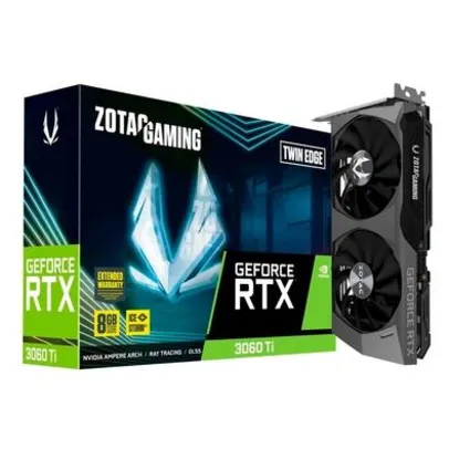 Zotac NVIDIA GeForce RTX 3060 Ti Twin Edge LHR, 8GB, 14.0 Gbps, GDDR6, DLSS