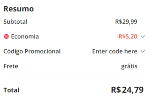 Imagem na descrição da promoção