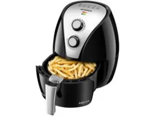 Fritadeira Elétrica Sem Óleo/Air Fryer Mondial - Pratic AF-20 Preta e Prata 2,4L com Timer - R$199