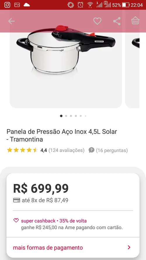 Imagem na descrição da promoção