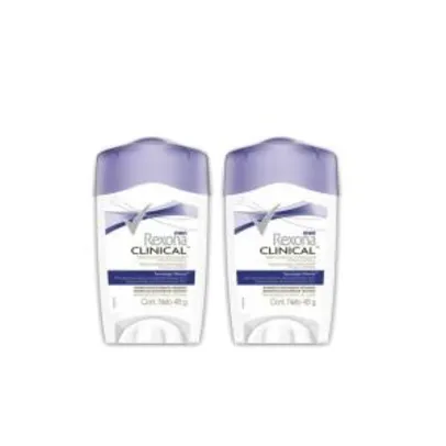 [1ª Compra] Kit Desodorante Creme Rexona Clinical Men 48g 2 Unidades