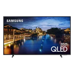 Smart TV Samsung 65´ 4K QLED 65Q60A, Tela Infinita, Processador IA, HDR10+, Design Slim, Alexa Built In - QN65Q60AAGXZD