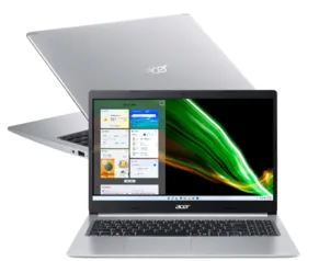 Notebook Acer Core i5-10210U 8GB 256GB SSD Tela 15.6” Windows 11 Aspire 5 A515-54-57CS