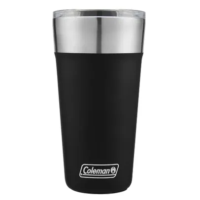 [AME SC 71,92] Copo Térmico De Cerveja Coleman 600 Ml Com Tampa Preto