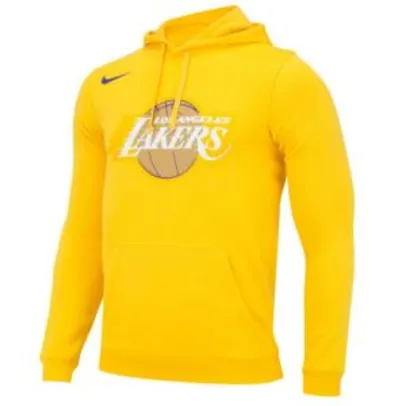 Blusão de Moletom com Capuz Nike NBA Los Angeles Lakers Logo PO FLC