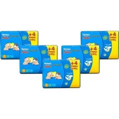 [Americanas] Kit 5 Fraldas Huggies Turma Da Mônica Tripla Proteção Mega M - 290 Unidades por R$ 143