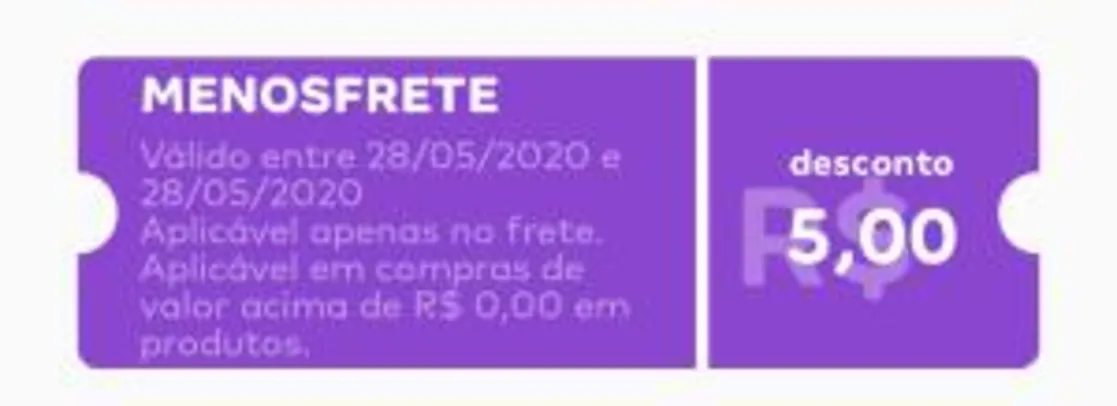 R$5 OFF para frete no James Delivery