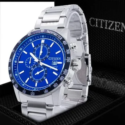 Relógio Citizen Original Masculino Cronográfo Prata Sport