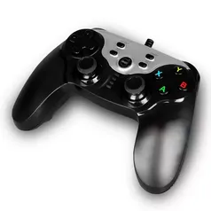 Controle Gamer Dazz Cyborg 62000058 PS3/PC com Fio - Preto/Prata