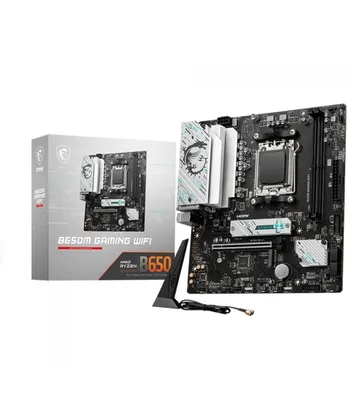 Placa Mãe MSI B650M Gaming WiFi, Chipset B650, AMD AM5, mATX, DDR5