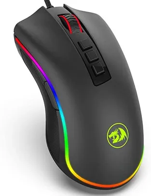 (APP + CONTA NOVA) Mouse Gamer Redragon Chroma Cobra M711 Rgb 10000dpi R$97