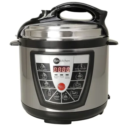 Panela de pressão elétrica 4L Inox - Fun Kitchen - 127V