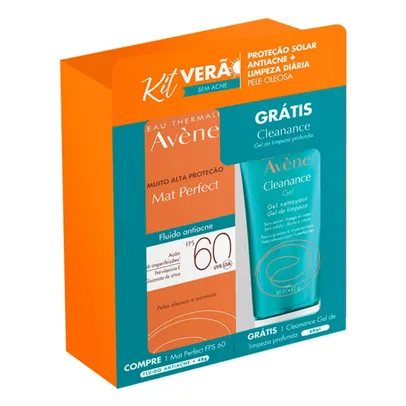 Protetor Solar Avène Mat Perfect Antiacne FPS60+Cleanance Gel