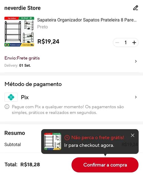 Imagem na descrição da promoção