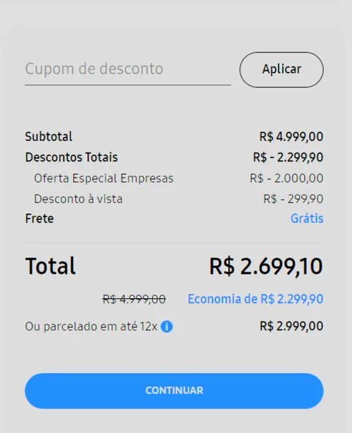 Imagem na descrição da promoção