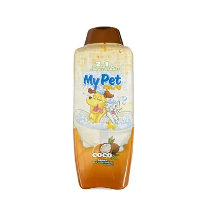 (R$5,95 Super) My Pet Brasil Coco - Shampoo e condicionador para cachorros, 2 em 1, 700ml