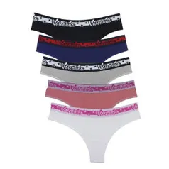 Kit 10 Calcinha Tanga Algodão Lingerie | R$29