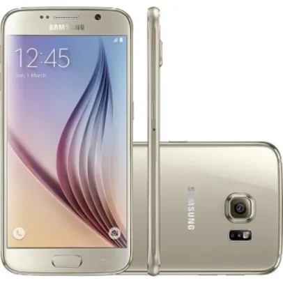 [SUBMARINO] Samsung Galaxy S6 32GB 4G Android 5.0 Tela 5.1" Câmera 16MP - Dourado - R$ 1554,00