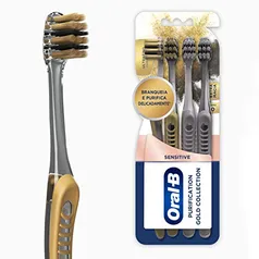 (Super 25,49) Escova Dental Oral-B Purification Gold Collection - 4 Unidades