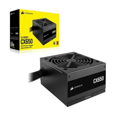 [APP] Fonte Corsair CX Series "CX"650, 650W, 80 Plus Bronze, Com Cabo, Preto - CP-9020278-BR