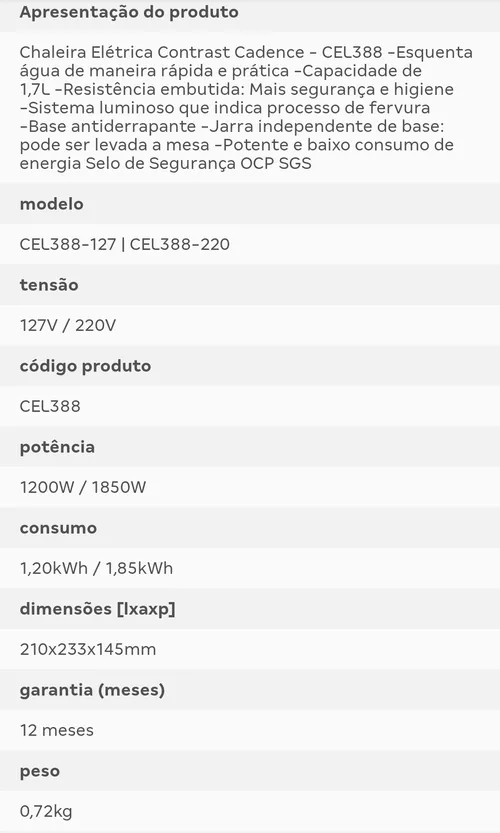 Imagem na descrição da promoção